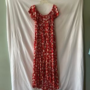 Ladies Red maxi dress